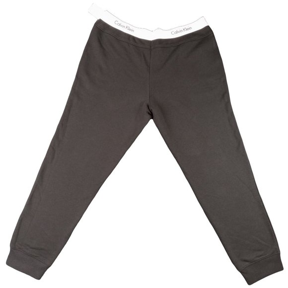 Calvin Klein Women's size Large Jogger Sleep Sweatpants Black Logo Lounge QS5716 - Picture 2 of 11